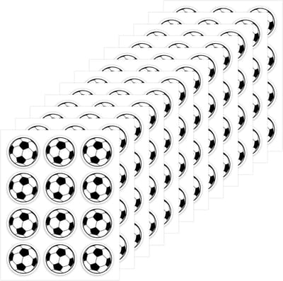 120 Stuks Voetbal Stickers van Vinyl voor Scrapbooking en Feestdecoraties voor Voetbalfans