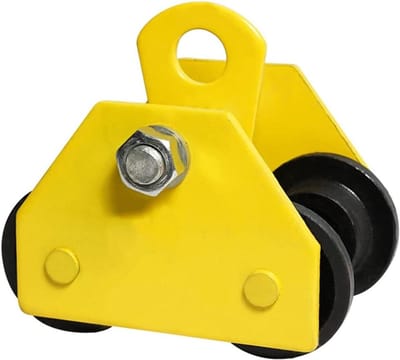 Hefbalk Trolley - Duw Trolley Balk - Zwaar Materiaal Verplaatsen - Verstelbare Flensbreedte - 2 Ton Capaciteit - Staal