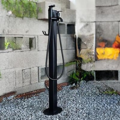 Buitenwaterkolom - Tuinkraanpaal - Tuin bewateren - Antivries ontwerp - 95CM - Zwart