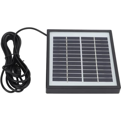 Panneaux Solaires 2W 12V Polysilicium Taux de Conversion Élevé Économie d'Énergie Chargeur de Panneau Solaire avec Cadre gray
