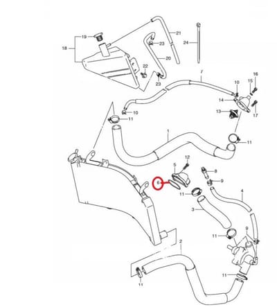 Joint divers origine pour Moto Suzuki 1300 Hayabusa 2004 à 2007 17863-33E00-000 Neuf
