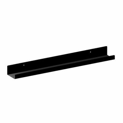 Gamet Serie - Zwarte Metalen Plank - 600mm - Weerstandbiedend
