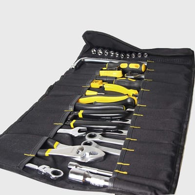 Dailygoods- Gereedschapstas 22 Vakken - Draagbaar - Slijtvast 600D Oxford - Waterdicht - Multi-pocket Ontwerp - Ideaal voor Ambachtslieden - Gereedschapsrol