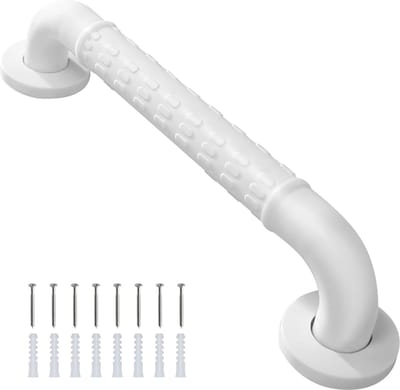 Wandbeugel - Handgreep - wandgreep - douchegreep - Toiletbeugel - 50cm - wit - RVS - Handicapbeugels - Handgreep Antislip - Wandgreep voor badkamer / douche / toilet - Veiligheid Hulpmiddelen voor Ouderen
