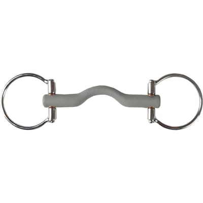 Mors met 2 rubberen ringen voor een laag gedragen paard HORKA