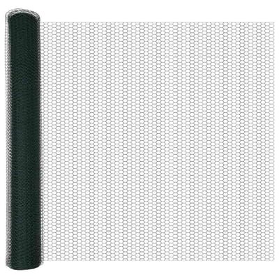 vidaXL - Hexagon - Hek - 1 - x - 50 - m - PVC - Groen
