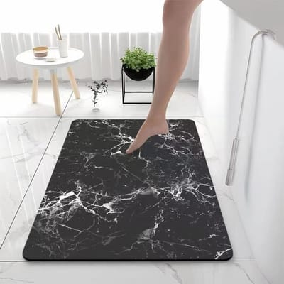 Luxe Marmeren Zachte Diatomeeënaarde Vochtregulerende Sneldrogende Mat Badkamer Badkamer Deur Entree Deur Antislip Mat 40 * 60cm