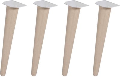 FLE - Meubelpoot conisch Ø 3 cm en hoogte 40 cm van massief hout - 4 stuks