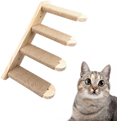 Katten Klimmuur - Klim Wand - Krabpaal voor Grote en Kleine Katten - Krabton - Licht Bruin