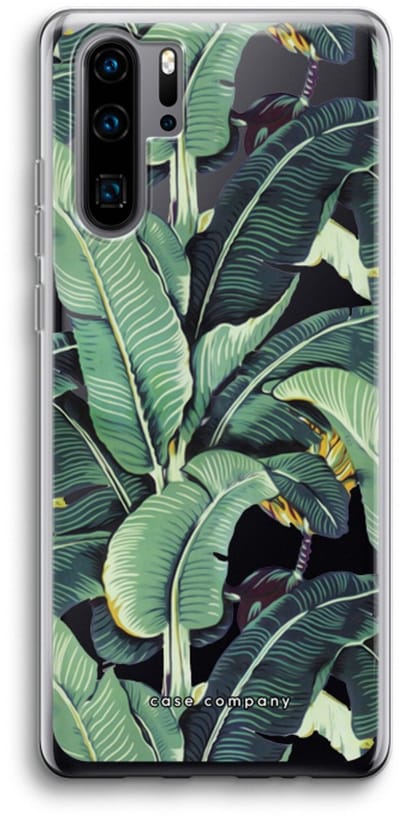 Case Company® - Hoesje geschikt voor Huawei P30 Pro hoesje - Bananenbladeren - Soft Cover Telefoonhoesje - Bescherming aan alle Kanten en Schermrand