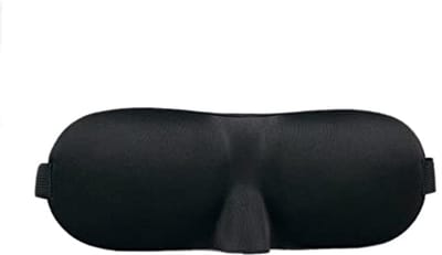 Voorgevormd Oogmasker - Luxe Blinddoek - Ontspannen Slapen - 3D Comfort Ontwerp - Verstelbare Riem - Zwart