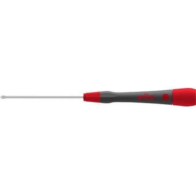 Wiha 43369 43369 Elektronica en fijnmechanica Kruiskop schroevendraaier PH 000 Koplengte: 40 mm