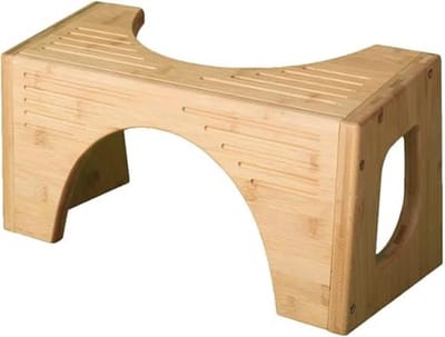 Instelbare Bamboe Toiletkruk - 7-inch en 9-inch Hoogte voor Comfortabel Hurken