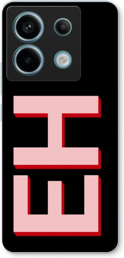 Gepersonaliseerd - Case Company® - Hoesje geschikt voor Xiaomi Poco X6 hoesje - Monogram - Soft Cover Telefoonhoesje - Bescherming aan alle Kanten en Schermrand