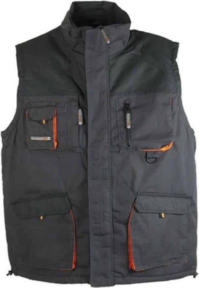 Terratrend Bodywarmer 4300 6310 Grijs/Oranje - grijs - 4XL
