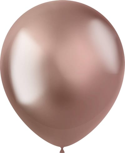 Folat - ballonnen Intense Chrome Rosegold - 33 cm 10 stuks