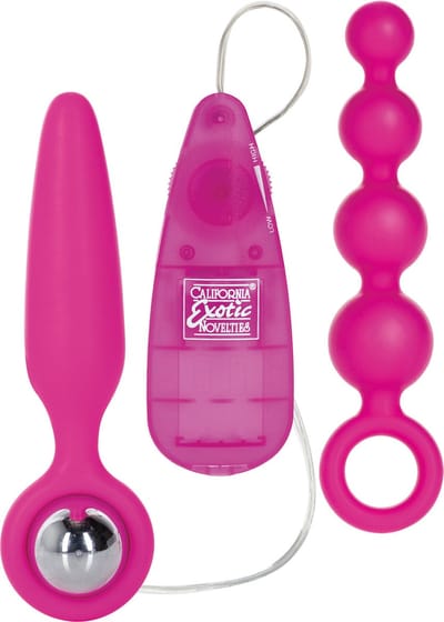 CalExotics Roze Vibrerende Buttplug set
