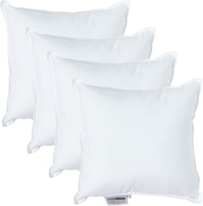 Homescapes kussenvullingen set van 4 – 40×40 cm – supermicrovezel binnenkussens – OEKO-TEX® – hypoallergeen – wasbaar