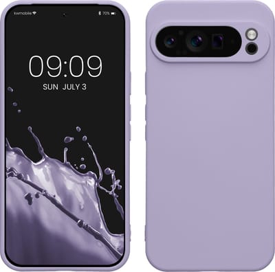 kwmobile telefoonhoesje geschikt voor Google Pixel 9 Pro XL - Hoesje voor smartphone - Precisie camera uitsnede - TPU back cover in lavendel