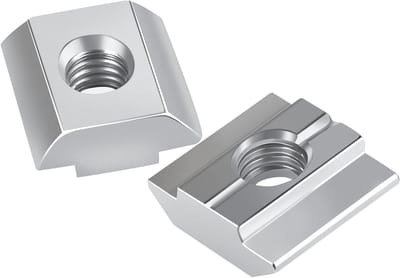 Set van 36 Stuks M6 T-Groefmoeren voor Aluminium Profiel Extrusie - Duurzaam Koolstofstaal en RVS, Geschikt voor 30 Serie Groeven