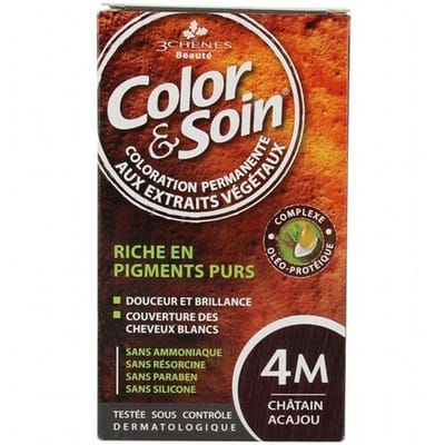 Les 3 Chênes Les 3 Chenes Color & Soin haarkleuringsset 4M - Mahogany Chestnut 135 ml