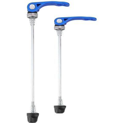 1 Paar Mountainbike Snelspanners Racefiets Snelspanner Voor Achteras Set blauw