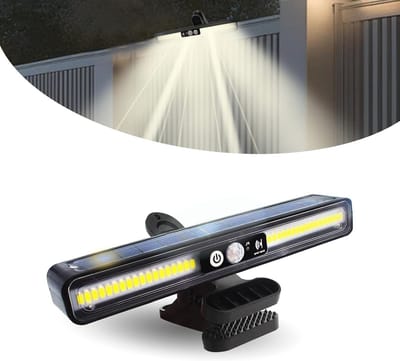 Buitenverlichting met Beweging Sensor - 36 LED Zonne lamp - Waterdicht en Dimbaar voor Tuin, Camping en Hal