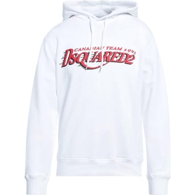 DSquared2 Heren Canadees Team Logo Cool Fit Hoodie (Wit)