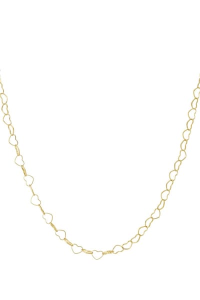 Bijoutheek Collier Hart Schakel Goud