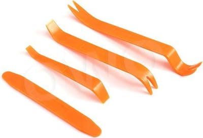 OWO - auto interieur demontage ontmanteling opener set plastic kunststof 4 delig oranje