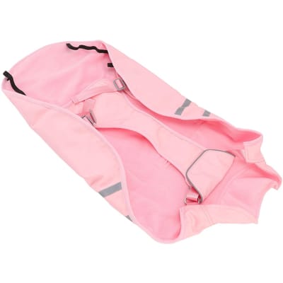Imperméable pour chien Imperméable Coupe-vent Bande réfléchissante forte Conception d'ouverture dorsale Veste de pluie confortable pour chien M