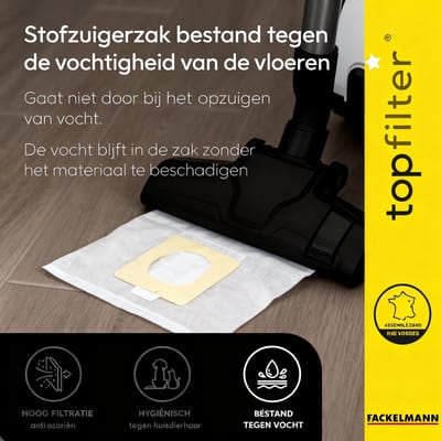 Set van 4 stofzuigerzakken Moulinex TopFilter Premium