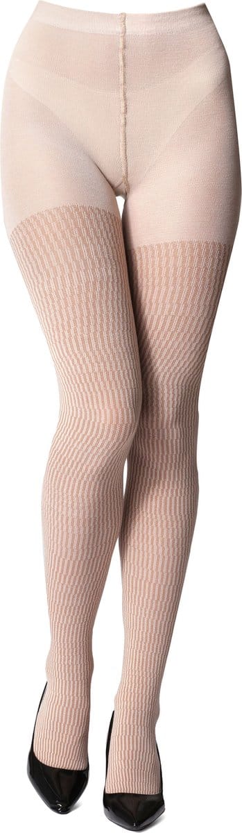 Bellivalini Dames Panty - 100 DEN - Halsterloos - Katoen - BLV-GI-1115 - Lichtbeige - S