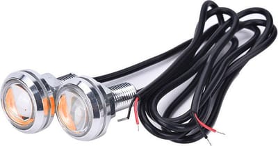 23MM LED - Eagle Eye - Oranje - Waterproof - Zilveren behuizing