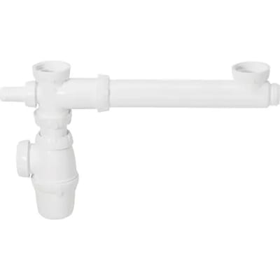 Wirquin Dubbele Spoelbaksifon Ø40mm