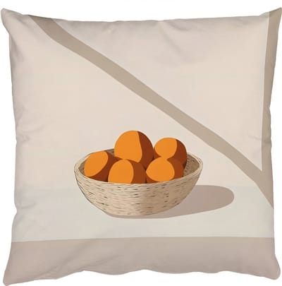Sierkussens - Kussentjes Woonkamer - 50x50 cm - Mand - Fruit - Minimalistisch - Oranje