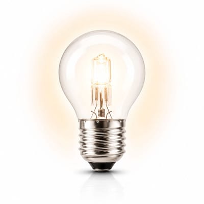 1x Kogel Halogeenlamp E27 - 52W - Warm Wit Licht (2700K) - 820 lm - 2 jaar - Dimbaar