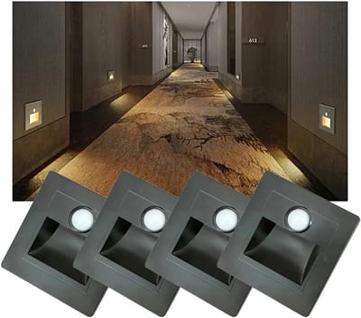 Bewegingssensor Led Staplicht voor Trap - 4 Stuks - Indoor Verlichting