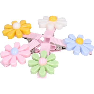 20 Paquets de Pinces à Cheveux pour Animaux de Compagnie Couleurs Vives Mignonnes Florales Épingle à Cheveux pour Animaux de Compagnie pour Lapins Chien Chat Chiot white