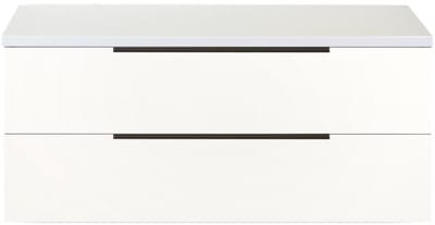 Seville Badmeubelset 120 cm - 2 Laden Esu - Wastafelblad Wit Hoogglans Edge Greep