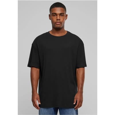Urban Classics - Organic Oversized Rib Heren T-shirt - S - Zwart