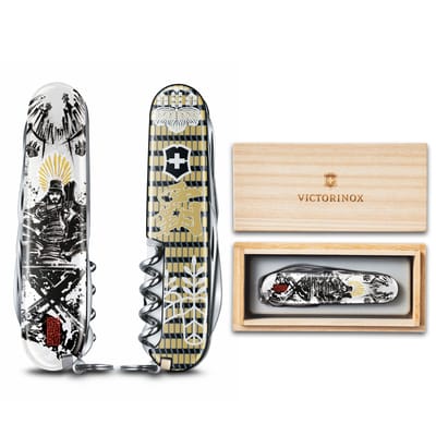 VICTORINOX Sengoku Climber Hideyoshi Toyotomi Zwitsers Zakmes Multifunctioneel Mes Collectie Rampenpreventie Goederen Zwitsers Gemaakt Multi Tool met beige
