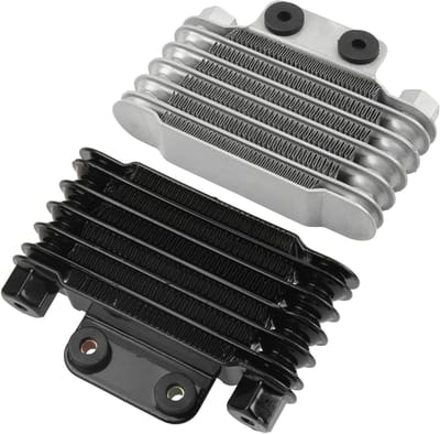 Motor Oliekoeler - Universele Radiator - Motor Koel Houden - 6 Rijen Ontwerp - M12 - Zwart