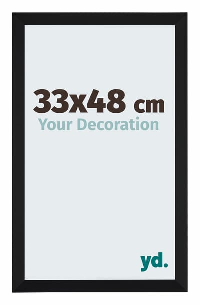 Your Decoration - Fotolijst 33x48 cm - MDF - Zwart Mat - Catania