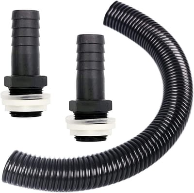 Flexibele 0.5m Verbinding Hose voor Waterflessen, Regenwater Tanks en Waterknoppen - Ideaal voor Koppeling van Wateropslag en Afvoeren