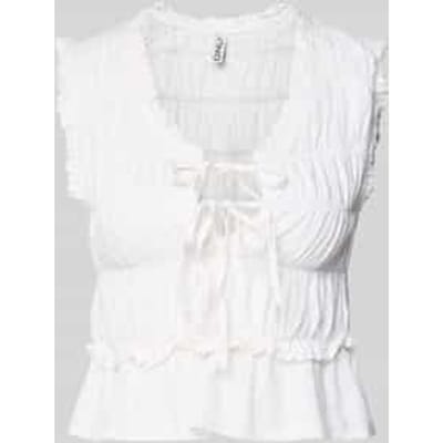 regular fit blousetop van mix van viscose en linnen model 'GOA'