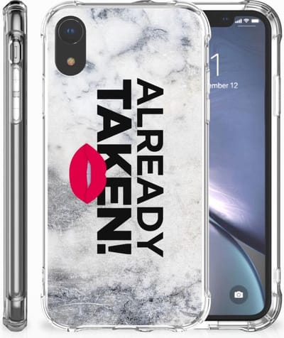 Apple iPhone Xr Telefoonhoesje met tekst Already Taken White