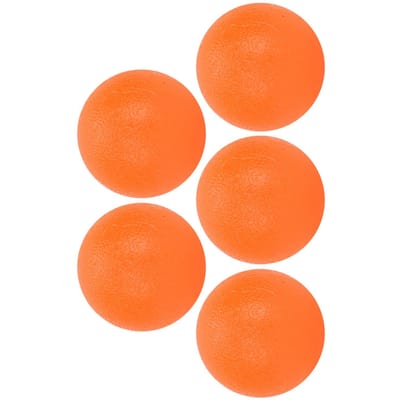 5 stuks Fitness Hand Vinger Kracht Trainingsballen Siliconen Vingeroefening Massageballen Oranje 20 Hardheid orange