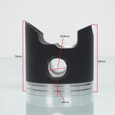 Piston moteur Wossner Ø71.93mm pour moto KTM 300 EXC 1996 à 2003 8017DA Neuf