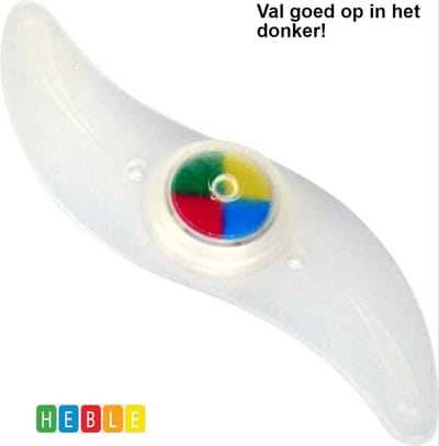 *** 6 x Spaakverlichting - 12 cm Multicolor - 6 StuksFietswiel Decoratie - van Heble® ***
